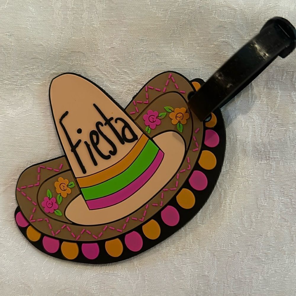 Luggage Tag Silicone Sombrero Mexico Festival Summer Beach